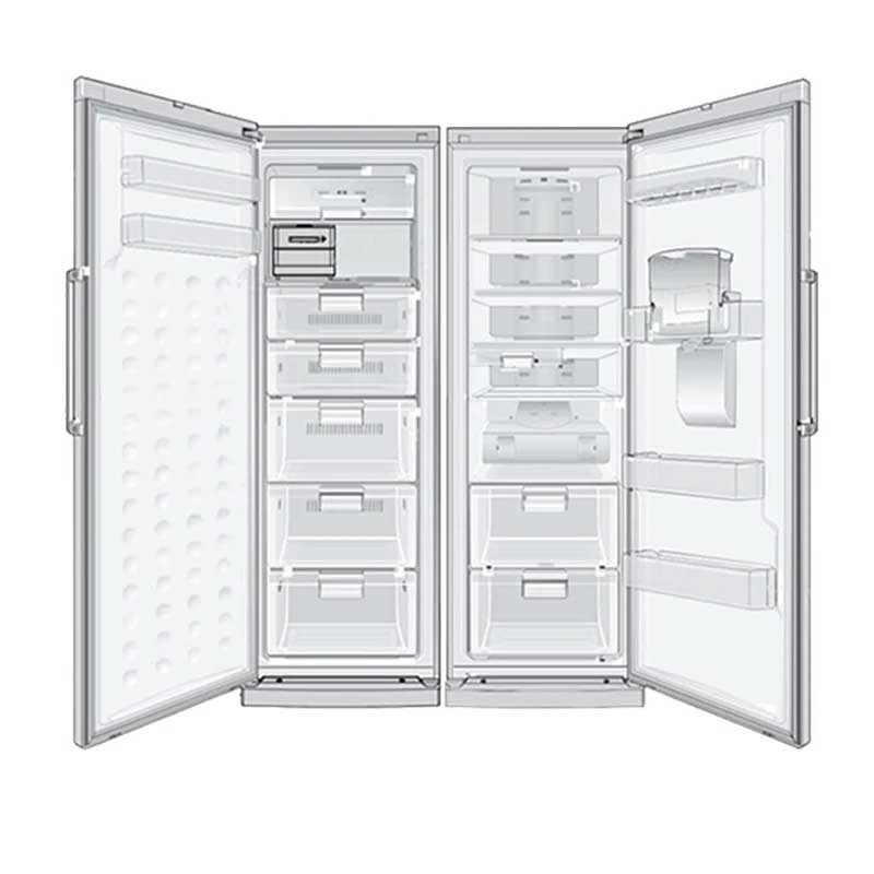 یخچال فریزر دوقلو سام الکترونیک مدل SAM ELECTRONIC RR60-RZ60