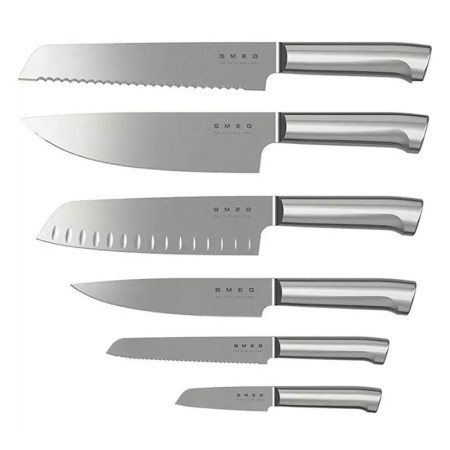 سرویس چاقو 7 پارچه اسمگ مدل SMEG KBSF01PG
